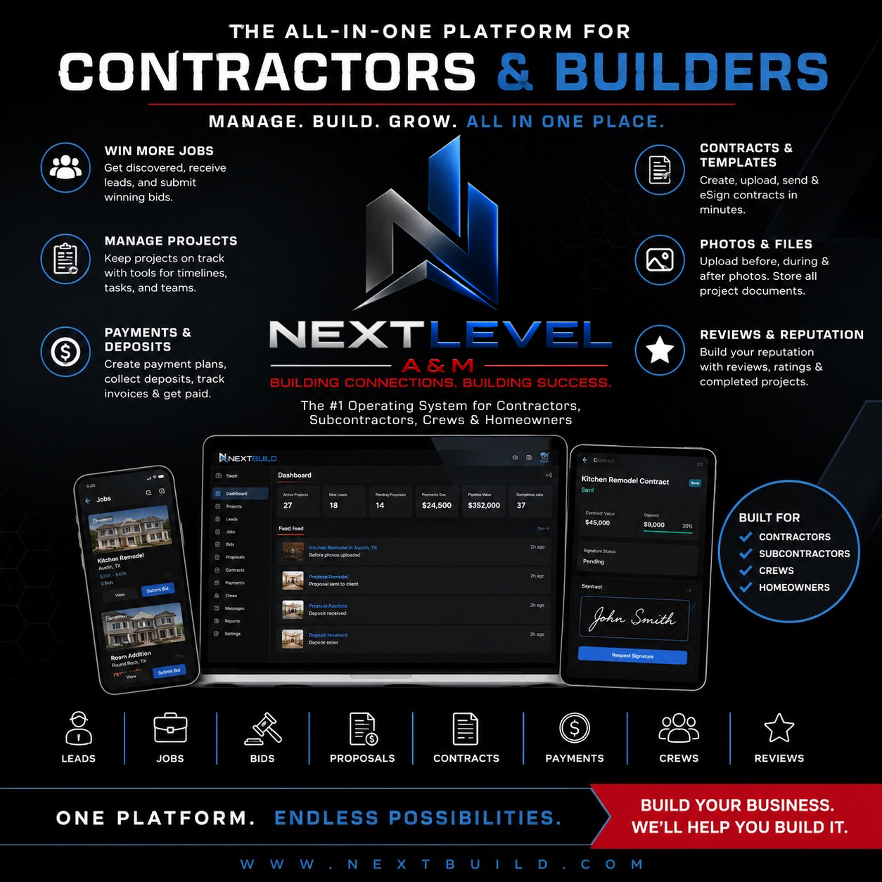 NEXTBUILD | The #1 Operating System for Contractors, Subcontractors ...